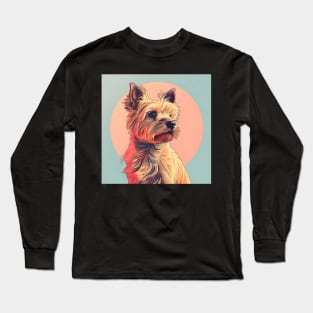 Norwich Terrier in 70's Long Sleeve T-Shirt